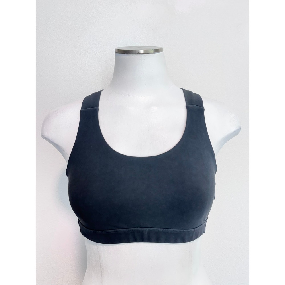 Lululemon All Sport Bra III Washed Black Charcoal Crossback Sports Bra  W2CBGS